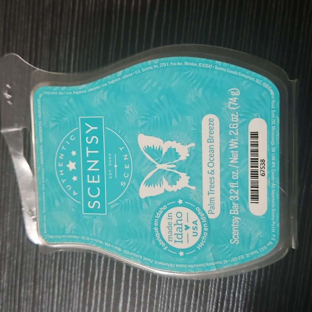 Palm Trees And Ocean Breeze scentsy wax bar
